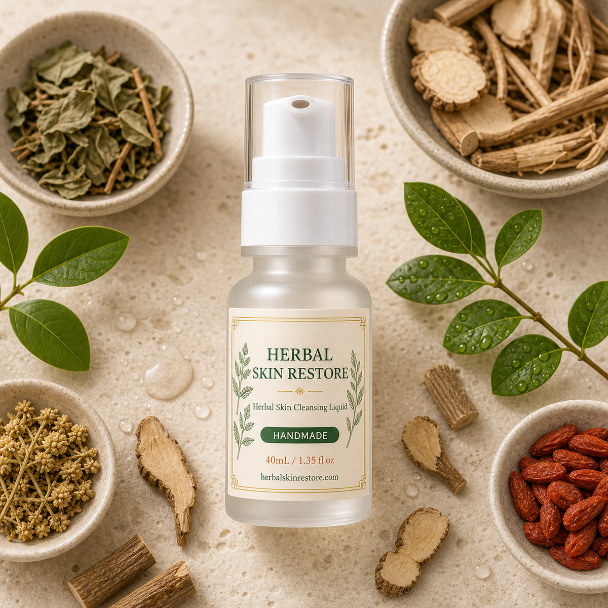 Herbal Cleansing & Moisturizing Set