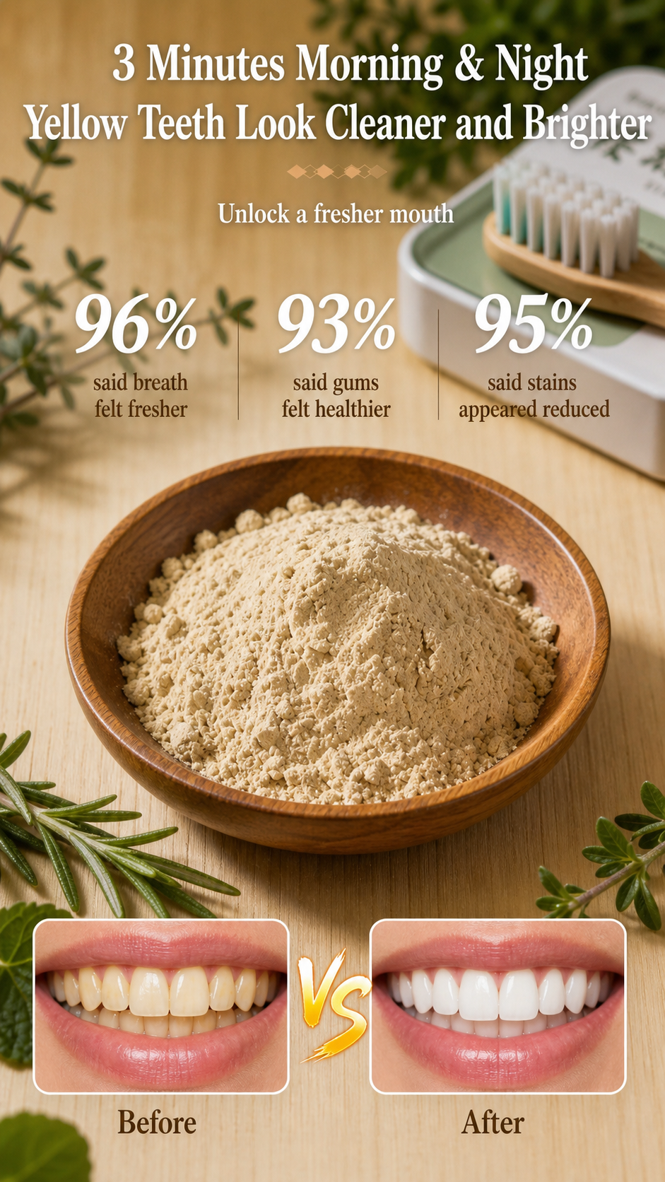 Herbal Tooth Powder – Natural Herbal Oral Care for Fresh Breath & Clean Teeth
